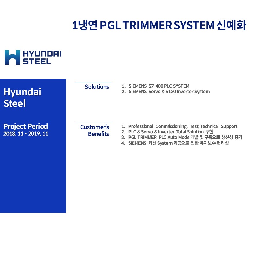 1냉연 PGL TRIMMER SYSTEM 신예화