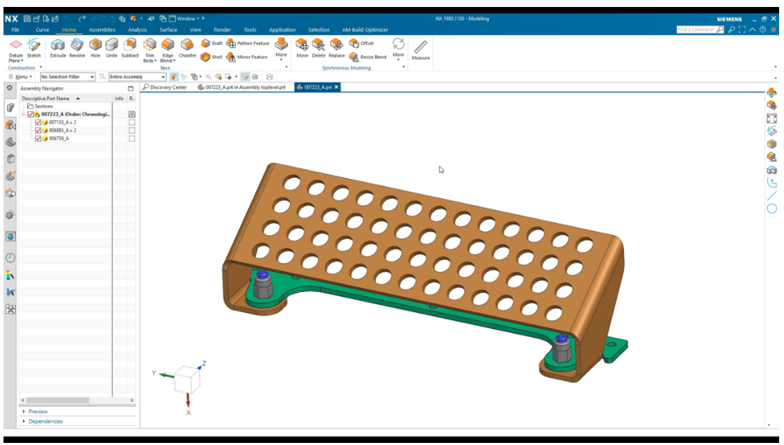 Siemens NX 동기식모델링